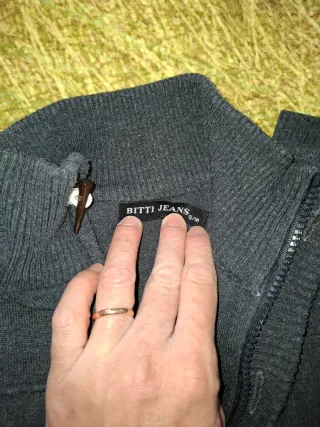 Maglione Bitti Jeans Grigio Taglia S/M