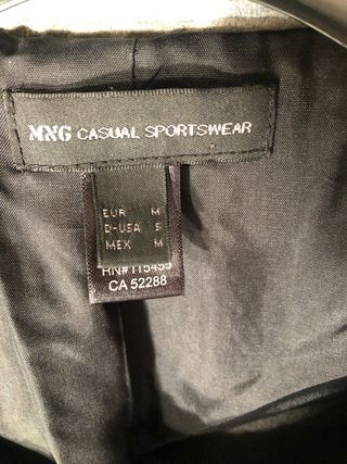 Chaqueta lentejuelas negra y plateada