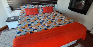 Funda Nórdica 150cm Azul y Naranja