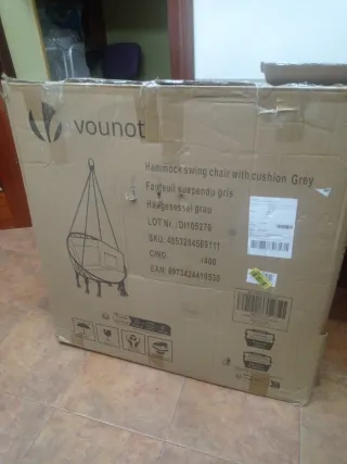 Silla Colgante Exterior VOUNOT con Flecos