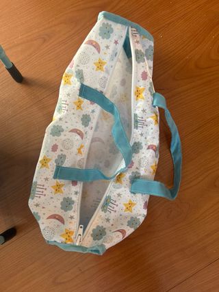 Cuna de viaje plegable muñecos