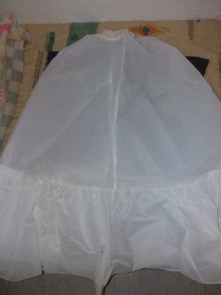 Cancán de novia sin aro blanco