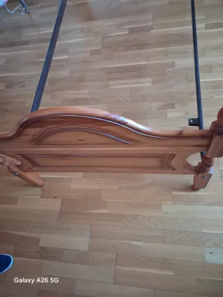 Cabecero de cama provenzal de madera de 90 ×1.80