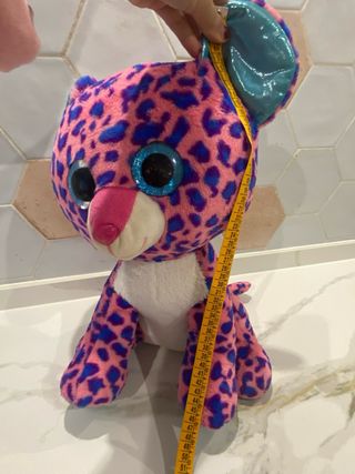 Peluche Gatito Grande Rosa y Azul
