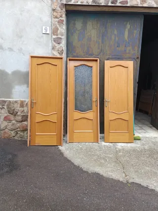 7 Puertas interiores roble 72cm. Mirar descripción