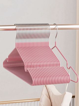 30 Perchas Rosas Metálicas