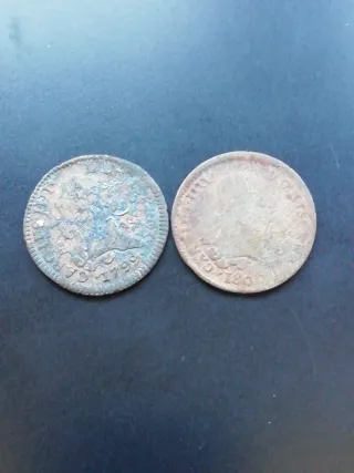 Monedas antiguas 1799 y 1800