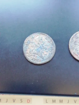 Monedas antiguas 1799 y 1800
