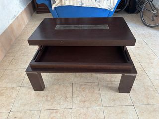 Mesa de centro madera y cristal