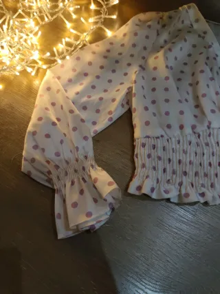 Blusa Zara Lunares Talla L