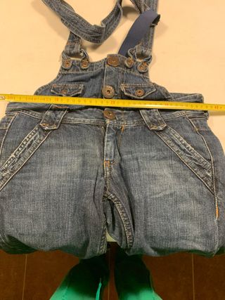 Peto vaquero pirata Pepe Jeans azul con tirantes