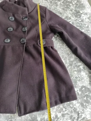 Abrigo corto paño acampanado