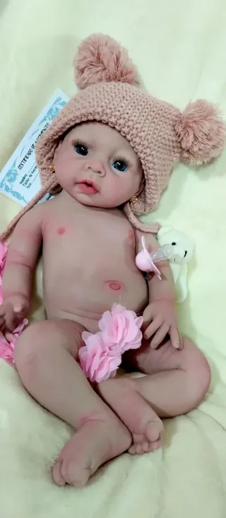 Bebé Reborn Silicona Completa 51 cm