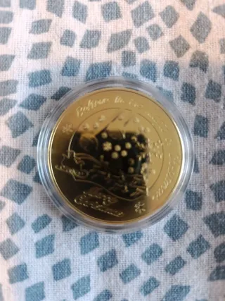 Réplica Moneda Santa Claus Polo Norte