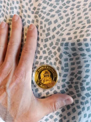 Réplica Moneda Santa Claus Polo Norte