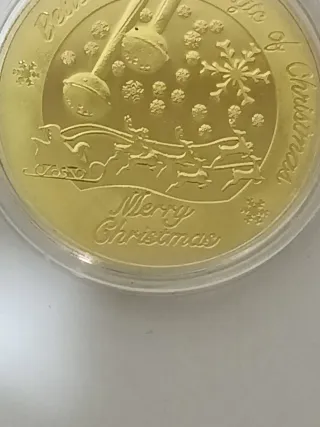 Réplica Moneda Santa Claus Polo Norte