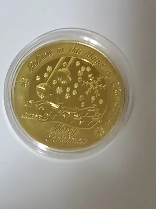 Réplica Moneda Santa Claus Polo Norte