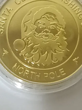 Réplica Moneda Santa Claus Polo Norte