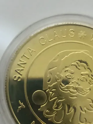 Réplica Moneda Santa Claus Polo Norte
