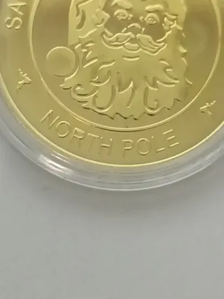 Réplica Moneda Santa Claus Polo Norte