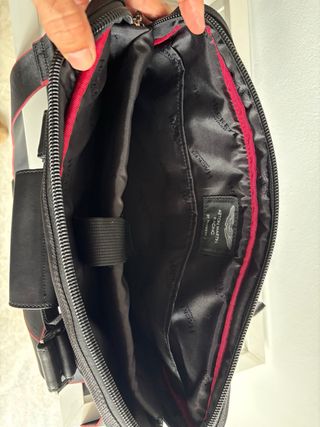 Maletín Hackett Aston Martin negro bolso ordenador