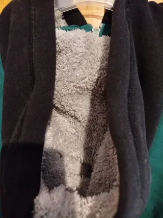 Casaco Benetton rapaz verde e cinza