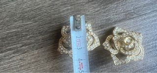 Pendientes vintage flor bisutería