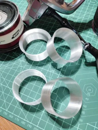 4 Casquillos mod Shimano 3500-14000 transpsrentes