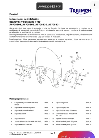 Cúpula Triumph Bonneville/T100 Original