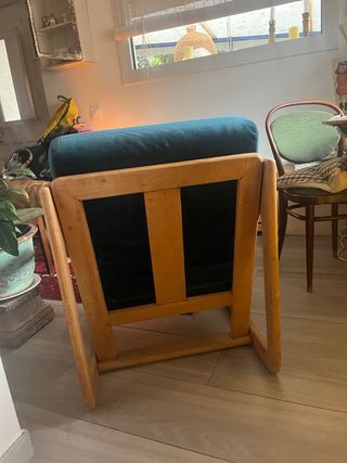 Butaca restaurada y retapizada