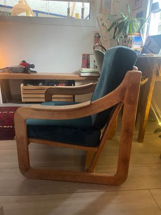 Butaca restaurada y retapizada