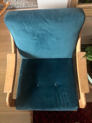 Butaca restaurada y retapizada