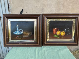 2 Oleos Bodegón Herranz
