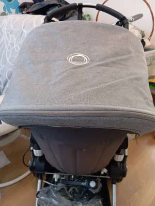 Bugaboo gris oscuro, silla y capazo