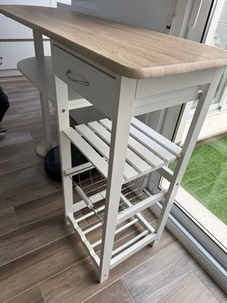 Mesa auxiliar cocina madera