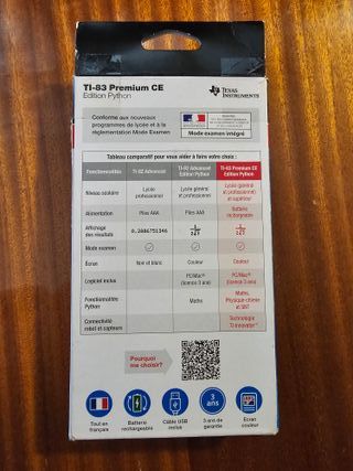 (Nuevo)Calculadora TI-83 Premium CE Edition Python