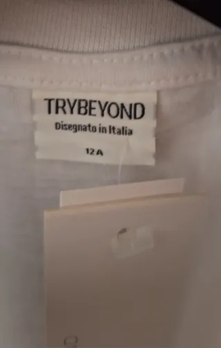 T-shirt bianca TRYBEYOND 12A/152cm