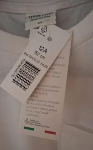 T-shirt bianca TRYBEYOND 12A/152cm