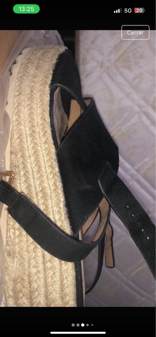 Sandalias Plataforma Negras Talla 38