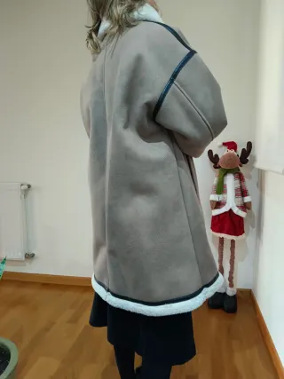 Abrigo Zara Oversize Marrón Talla XS/S nuevo