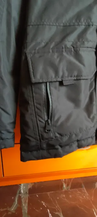 Cazadora polar negra Talla M