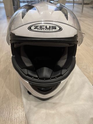 Casco de moto Zeus blanco