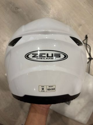 Casco de moto Zeus blanco