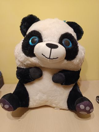 Peluche Panda Ojos Azules Brillantes