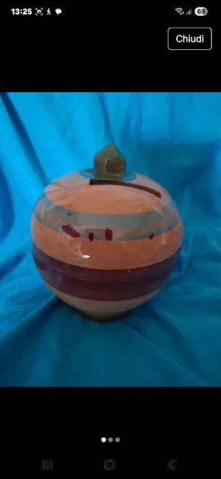 Anfora Salvadanaio Ceramica Dipinta