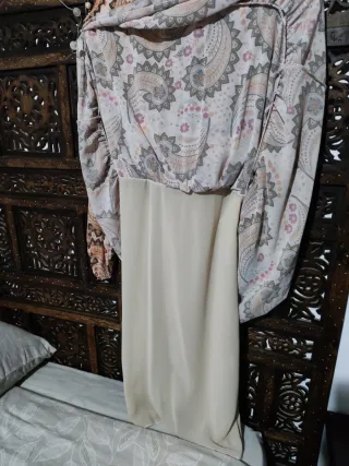 Vestido midi estampado paisley