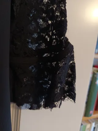 Vestido negro fiesta encaje