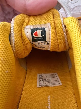 Sneakers Champion bianche e gialle