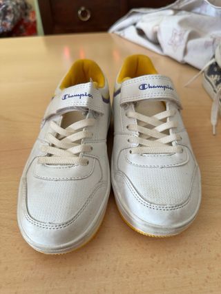 Sneakers Champion bianche e gialle