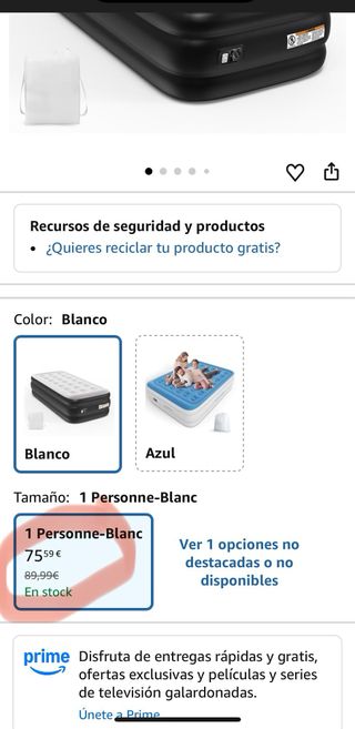 NUEVO Colchón Hinchable TOUCHXEL Bomba integrada